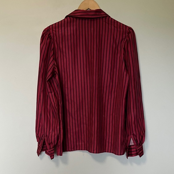 Vintage Impromptu Red and Black Striped Button-Up Shirt - Picture 6 of 6